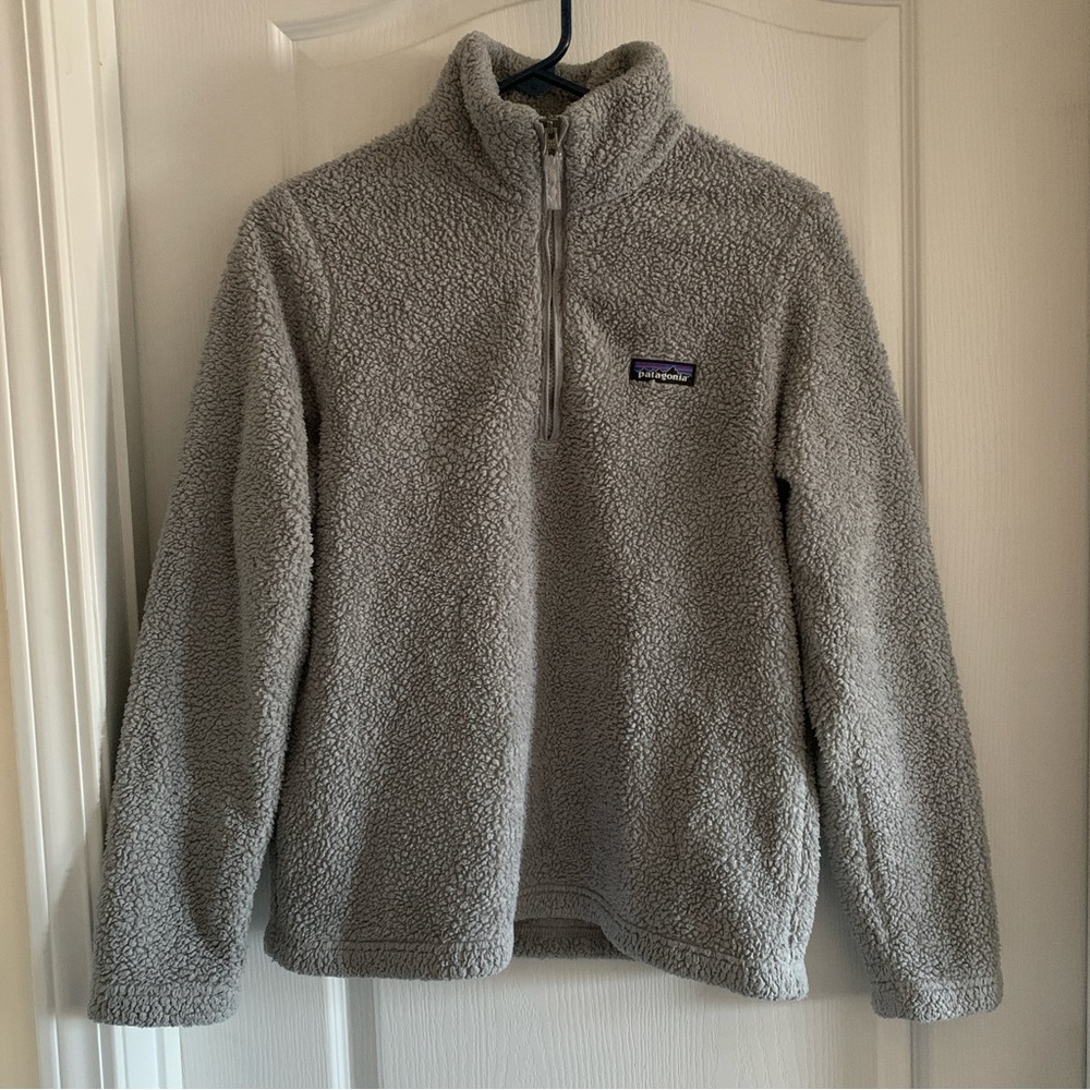 Women’s Medium PATAGONIA Los Gatos 1/4 Zip Fleece Jacket Drifter Grey
